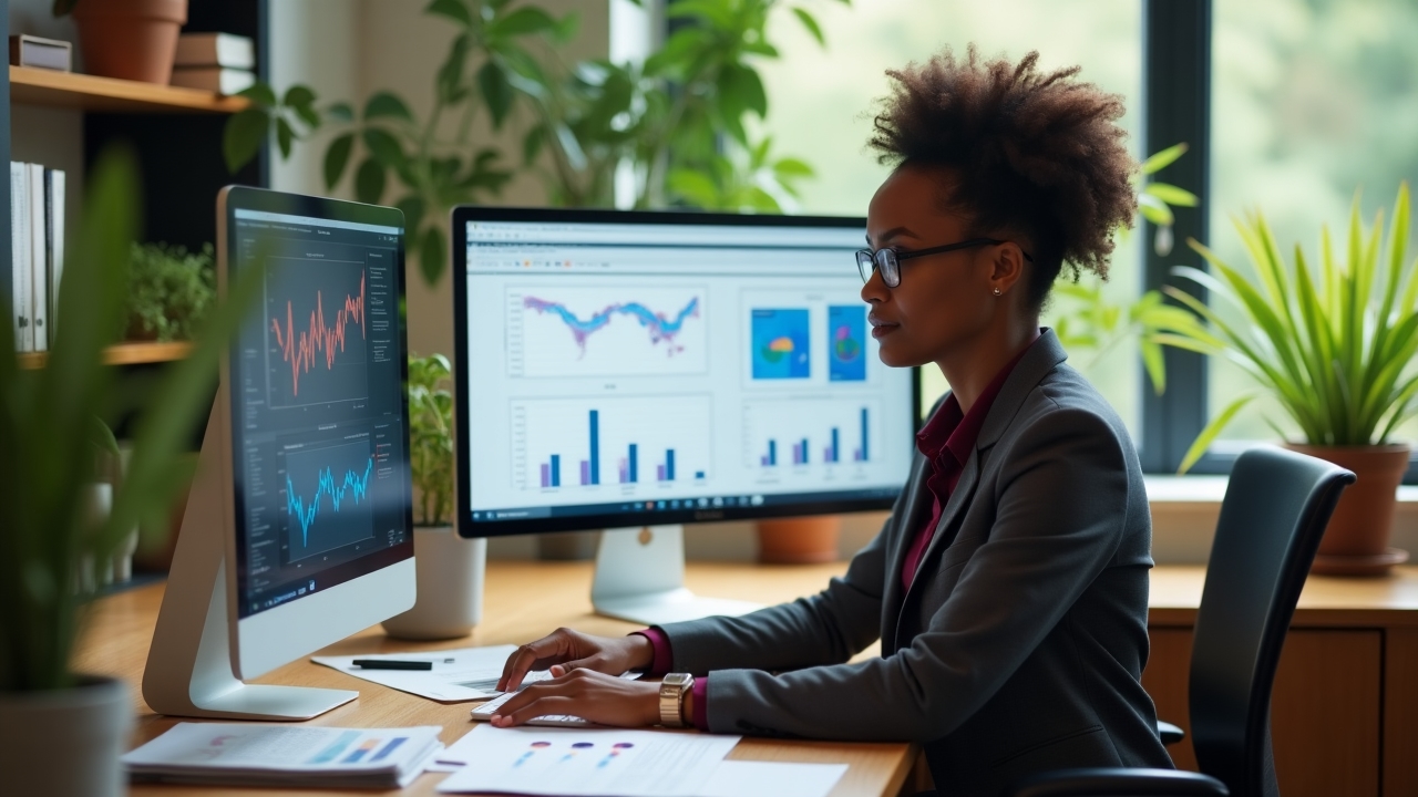 Researcher analyzing gift-giving data